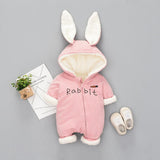 Spring Autumn Baby Rompers Cute Cartoon Rabbit Infant Girl Boy Jumpers Kids Baby Outfits Clothes BSP02