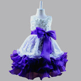 Designer Clothes China Baby Girl Dresses Party and Wedding Sleeveless Tulle Flower Girl Dress Gown for Kids Purple Blue Red