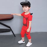Devil Designer Halloween Costume For Baby Boy Cotton Casual Kids Clothing Sets 2018 Summer Infant Clothes Cartoon T-shirt+Shorts