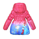 Disney Frozen Girls Snow Queen Princess Elsa Kids Winter Coat Down Jackets Children's Clothing Snowsuit Enfant Parka Doudo