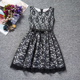 Dresses Children Baby Kids Girls Clothes Lace Hollow Out Sleeveless Co Princess Summer Dress Clothes Kid 4 5 6 7 8 Years New