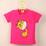 Summer Unisex Baby 0-2 year Boys Red Cool T shirt Short Sleeve 100% Cotton Casual tees Kids Clothes Character Cute Animal