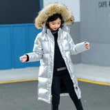 Factory Direct Children's Clothing  Children's down Jacket Boys and Girls Long Knee Thick Warm Winter Coat