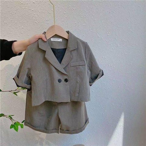 TOWED22 Baby Outfits For Boys,Baby Boy Long Sleeve Gentleman Suit Shirt  with Bowtie+Suspender Pant 2pcs Toddler Casual Clothes Set Outfit,Grey -  Walmart.com