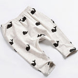 Fashion Baby Kids Children Cartoon Whale 100% Cotton Pants Trousers Leggings