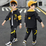 Children Tracksuit for Boys Hooded Coat Long Pants 2Pcs Boys Sport Suits Spring Autumn Casual Kids Teens  Clothes