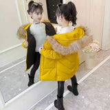 Girls Autumn Winter Thick Coats Baby Girl Solid Color Windbreaker Parkas Coat Children Clothing Kids Baby Girl Outwear