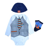 Fashion Infant Baby Boy Boys Clothes Clothing Sets Dress Baby Bodysuit+Sock+Hat Baby Girls Clothes Roupas de bebe Baby Clothes