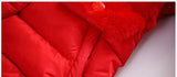 Kids Fur Parkas Warm Long Children Coat Outwear PatchWork Teenage Girl Winter Jacket 4-12Years