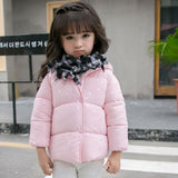 Winter Children's Lambskin Coat Thickening Five-pointed Star Cotton Clothes Soft Warm Hooded Down Coat