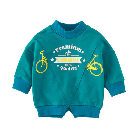 Fashion spring and autumn cartoon style long sleeve infant T-shirt MD170MQ010