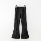 Kids Girls Long Pant Jeans Autumn 2018 Skinny Mid Elastic Waist Solid Blue Wide Leg Pants Trousers for Teenage Clothing