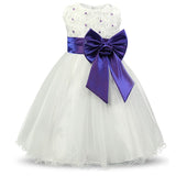 Flower Girl Party Dress Children Clothing Toddler Princess Tull Costume For Kids Dress Girls Clothes White Wedding Bridal Gown