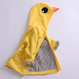 For Boys Girls Cute Kids Clothing Long Sleeves Autumn Styles Long Trench Coats Children's Little Yellow Duck Jackets Cartoon