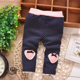 Free shipping autumn and winter children thick leggings trousers,baby girls fashion thick leggings pants,love heart#Y1430
