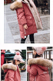 Girl Winter Parkas Teen Young Girls Warm Coat Outerwear Teenage Outfit Children Kids Girls Fur Hooded Jacket for 5 8 10 12 Years
