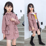Girls Baby Korean Style Basic Spring Autumn Winter Jackets Windbreaker Lovely Teens Overcoats Daily Kids Outwear