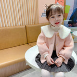 Girls Baby's Coat Jacket Outwear   Casual Fur Thicken Autumn Winter Plus Velvet Warm School Formal Fleece Children's Clothing