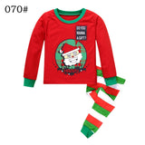 Girls Boys Father Christmas Santa Claus Clothing Set Long Sleeve hoody Pants two pieces winter casual Size for 2,3,4,5,6,7 years