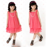 Girls Clothes small Girls Summer Sleeveless Dress Baby Fashion Dresses Birthday Party Dresses 3-12 Years Girl clothes Hot sale