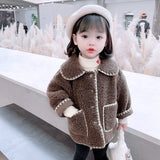 Girls Fur Coat Thick Warm Girls Coats Outerwear Winter Children's Coats Toddler Baby Girl Clothes