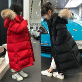Girls Kids Winter Jacket Children Clothing Long Red Black Parka Teens Girl Boys Clothes Faux Fur Coat Snowsuit Outerwear Hooded