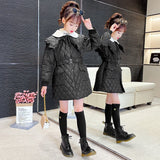 Girls Lamb Dress Coat Autumn Winter Coats Fur Jackets For Girls Cute Warm Jacket Children's Outerwear Snowsuit Child