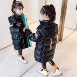 Girls' Padded Jacket   Winter Thickened Children's Outwear Clothes Kid's Long Disposable Down Padded Jacket Coat