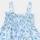 Girls Suspender Dress Summer 2023 Children Cotton Floral Clothing Kids Beach Dresses Soft, #6811