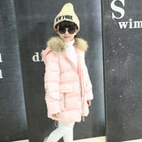 Girls winter Co 2018 New Children winter Jacket big virgin long section cotton warm jacket kid Thick Padded Outwe