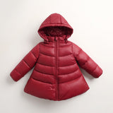 Girl Princess Style Warm Down Jacket Girls Skirt Style Winter Coats Children Thick Outerwe 18M-5T, JC270