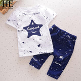 1 2 3 4 Ye Toddler Boys Clothes 2018 Summer St Printed Kids Pants Suits Casual Cotton Children Clothing Set