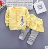 Toddler girl clothing sets Autumn baby girl clothes boutique outfits Children Suit rabbit kids winter clothes 1 2 3 Years