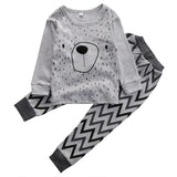 Hi Hi Baby Store Kids Boy Girl 2pcs Outfit Clothes Pajamas Set Homewear Baby Tops Pants Cotton Clothing