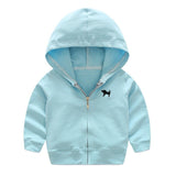 High Quality Baby Boys Girls Hoodies Long Sleeve Solid Color Fashion Outwear New Kids Sweatshirts Cardigan Jackets Hooded Coat