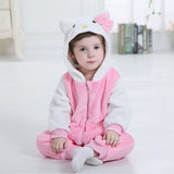 High quality lovely baby clothes One-Pieces for  born Cartoon Animal Jumpsuit Baby Girl Rompers Flannel Boy clothes costume