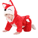 High quality lovely baby clothes One-Pieces for  born Cartoon Animal Jumpsuit Baby Girl Rompers Flannel Boy clothes costume