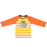 Holloween Day Pumpkin Girl Outfit Baby Girl Summer Clothes Cute Baby Summer Boutique Clothing Matching Boy T-shirt 2GK806-398