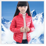 Green Girls Down Jackets Boys Outfits Coats Winter Outerwe Solid Girl Jacket Children Clothes Top Quality