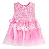 Hot New Infant Baby Girl Tutu Dress vestidos Kids Cute Lace Flower Summer Party Princess Dresses baby girl Christmas Clothes Z3