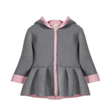 Hot Sale Cute Kids Sweatshirts Outwe Hooded Baby Girl Autumn Winter Warm Co Rabbit Waistco Hoodie Blouse Clothes #IL5