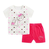 Hot Summer Baby Boy Girl Clothing Sets Newborn Infant Clothes Outfits