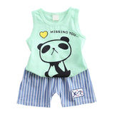 Hot Summer Kids Clothes Boys Clothing Set Vest Top + Jeans Toddler Boys Clothing Baby Boy Summer Clothes Costume Children Suit