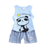 Hot Summer Kids Clothes Boys Clothing Set Vest Top + Jeans Toddler Boys Clothing Baby Boy Summer Clothes Costume Children Suit