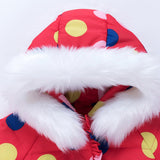 IYEAL Winter Children's Clothing Sets Baby Girls Warm Duck Down Snowsuit Toddler Puffer Hooded Jacket + Bib Pants 2 Pieces Set