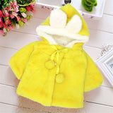 JIOROMY  Baby Girl Jackets 2018 Winter Outerwear Et Velour Fabric Garment Lovely Bow Coat for Baby Girls Kids Clothes Clothing