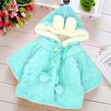JIOROMY  Baby Girl Jackets 2018 Winter Outerwear Et Velour Fabric Garment Lovely Bow Coat for Baby Girls Kids Clothes Clothing