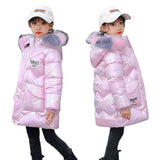 Jacket for Girls   Hooded Winter Jackets for Teenagers Girls Thick Long Coat Kids Colorful Clothes CLY054