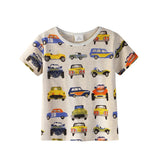 Jumping baby boys clothing summer t shirts 2018 cars t shirt boys summer cotton hot selling tees top kids clothes for 2-7t boy