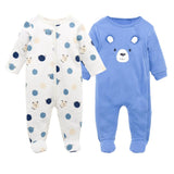 Kavkas Bebe Roupao De Banho Newborn Gown Baby Boy Pajamas Full Sleeve Sleepwear Set Baby Clothing